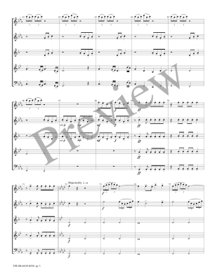 The Dragon King - Marlatt - Woodwind Quintet - Score/Parts