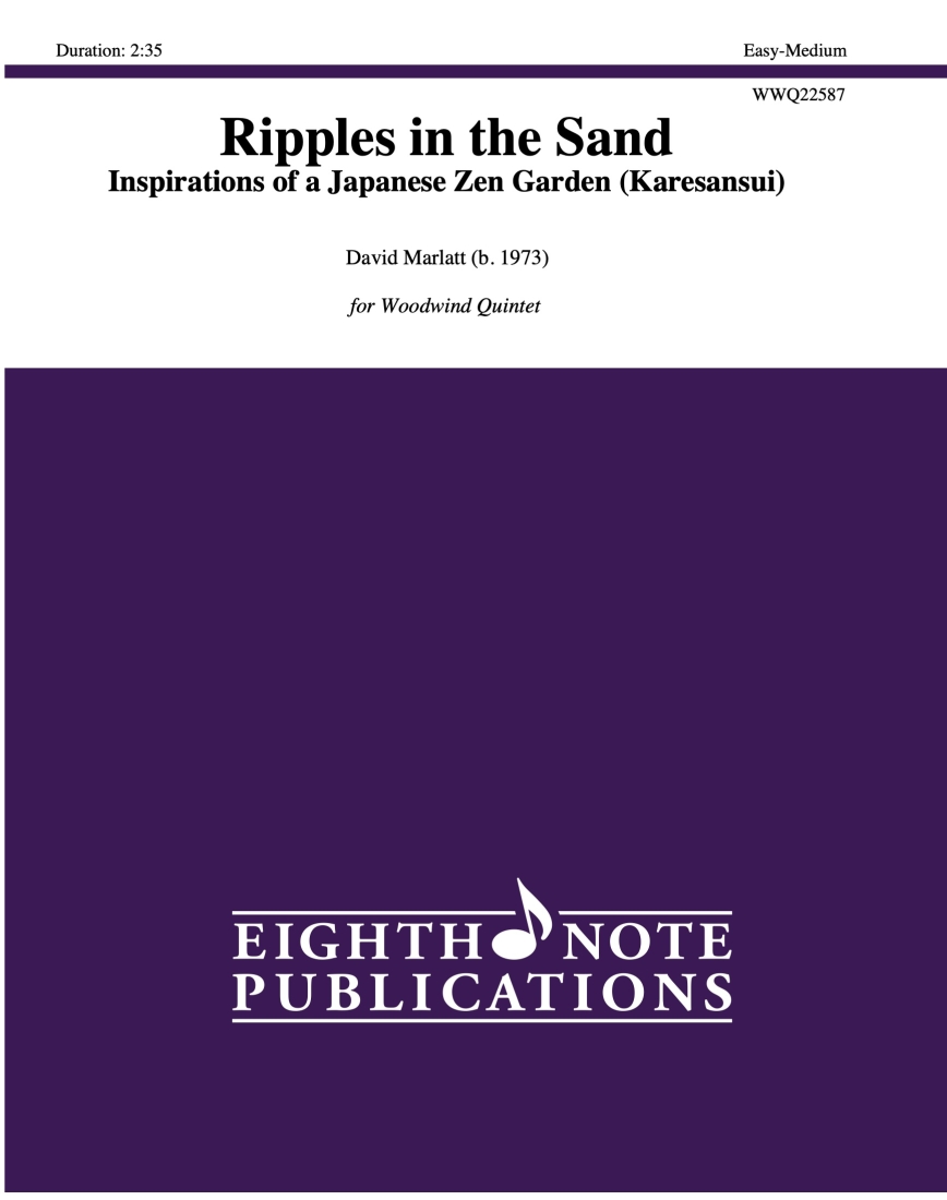 Ripples in the Sand-Inspiration of a Japanese Zen Garden - Marlatt - Woodwind Quintet - Score/Parts
