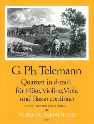 Amadeus Verlag - Quartet in D major  TWV 43:d2 - Telemann/Zumbrunn - Chamber Quartet - Score/Parts