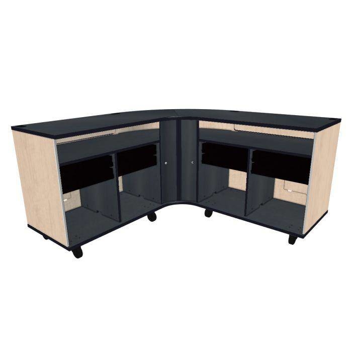 Twin Rehearsal Resource Center with Drawers - Wenger Maple
