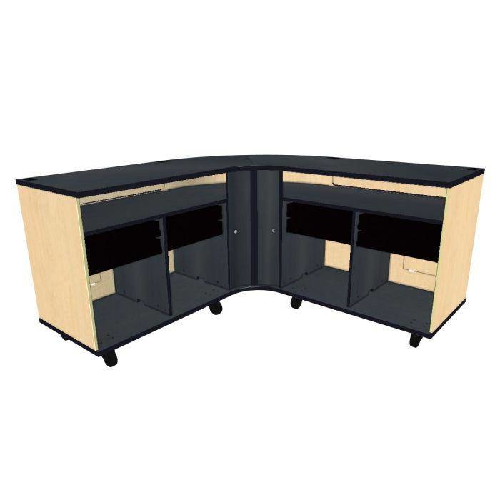 Twin Rehearsal Resource Center with Drawers - Fusion Maple