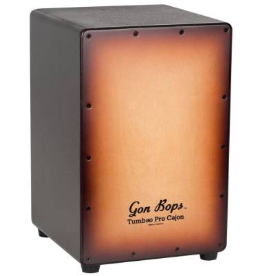 Gon Bops - Tumbao Pro Cajon w/Gig Bag - Burnt Toast Burst