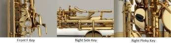 Alto Saxophone WO Series - Elite Model Sterling Silver (Brass Bow) - Clear-Lacquer Finish