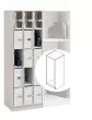 Wenger - UltraStor Cabinet with Full Grille Door - Oyster