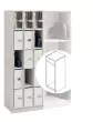 Wenger - UltraStor Cabinet with 1 Compartment and Grille Door - Oyster