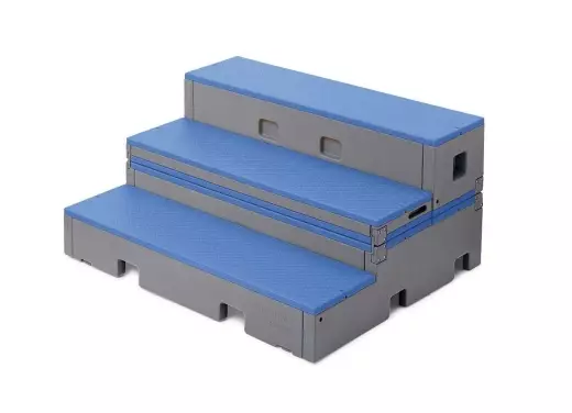 FlipForm Elementary Multi-Position Choral Riser - Blue