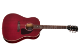 "Gibson - J-45 Special Acoustic\/Electric Guitar with Softshell Case - Satin Wine Red"