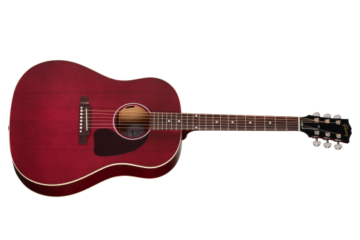 Gibson - J-45 Special Acoustic/Electric Guitar with Softshell Case - Satin Wine Red