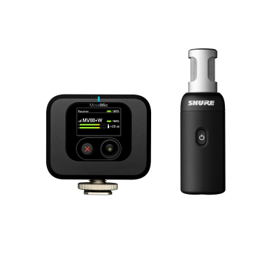 Shure - MoveMic 88+ Direct To Phone Wireless Stereo Microphone Receiver Kit