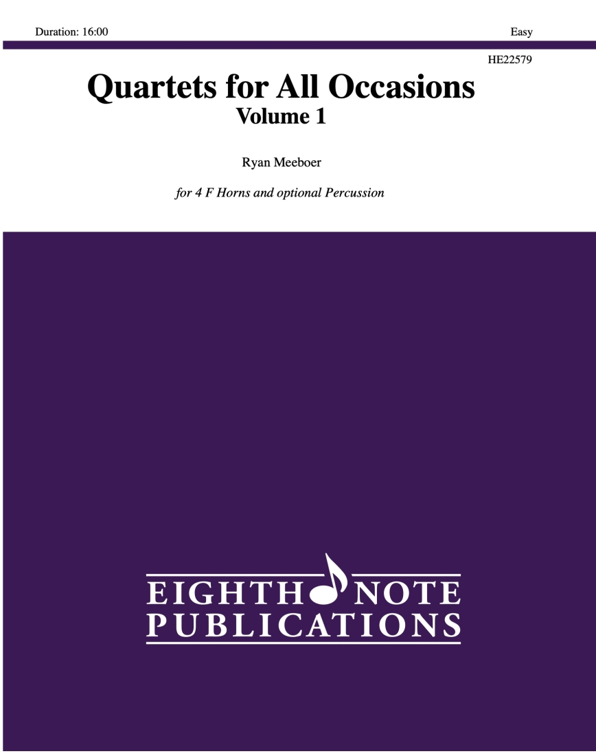 Quartets for All Occasions, Volume 1 - Meeboer - F Horns (Flex) - Book
