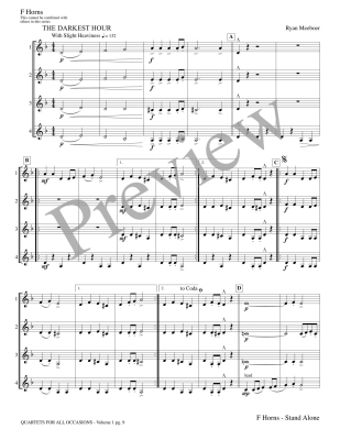 Quartets for All Occasions, Volume 1 - Meeboer - F Horns (Stand Alone Version) - Book