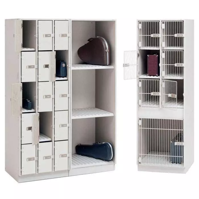 UltraStor Cabinet with 2 Large Compartments and Grille Door - Oyster