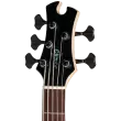 Growler V 5-String Bass with Gigbag - Black Pearl