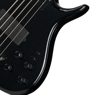 Growler V 5-String Bass with Gigbag - Black Pearl
