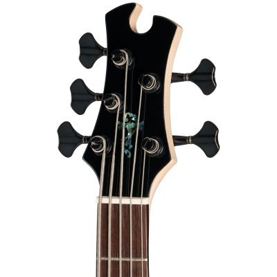 Growler V 5-String Bass with Gigbag - Black Pearl