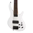 Growler V 5-String Bass with Gigbag - White Pearl