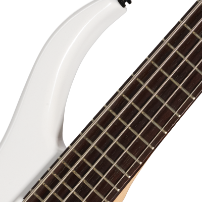Growler V 5-String Bass with Gigbag - White Pearl