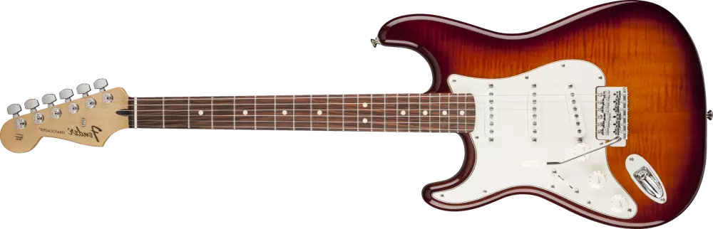 Standard Stratocaster Plus Top Left Handed Electric - Tobacco Sunburst