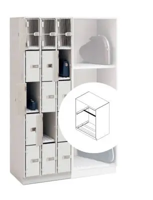 Wenger - UltraStor Cabinet with Grille Door for Basses - Oyster