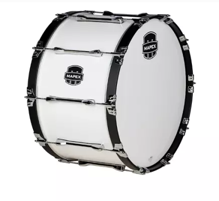 Mapex Marching - Qualifier Series 28x14 Bass Drum - Snow White
