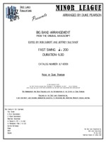 Jazz Lines Publications - Minor League - Pearson - Jazz Ensemble - Gr. 5