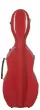 Bobelock - Fiberglass Cello-Shaped Violin Case - Red