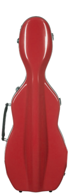 Bobelock - Fiberglass Cello-Shaped Violin Case - Red