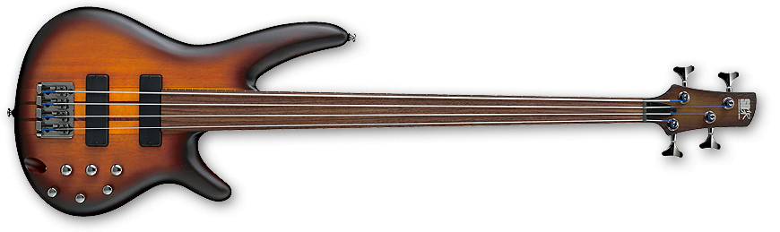 SR Fretless 4-String Bass With Piezo - Brown Burst