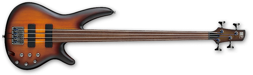 SR Fretless 4-String Bass With Piezo - Brown Burst