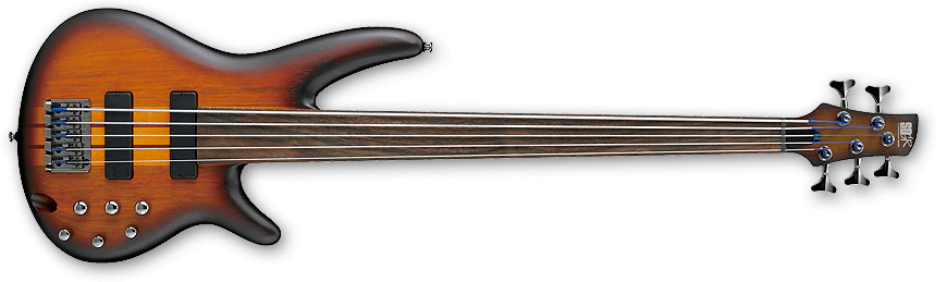 SR Fretless 5-String Bass With Piezo - Brown Burst