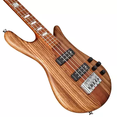 Euro 4 RST Zebrawood Limited Edition Bass Guitar - Natural Matte