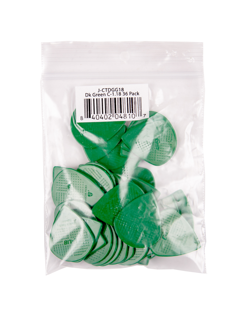 D-Grip C 1.18 Guitar Picks - 36 Pack