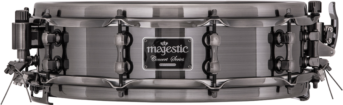 14x4\'\' Cast Aluminum Concert Snare Drum - Black