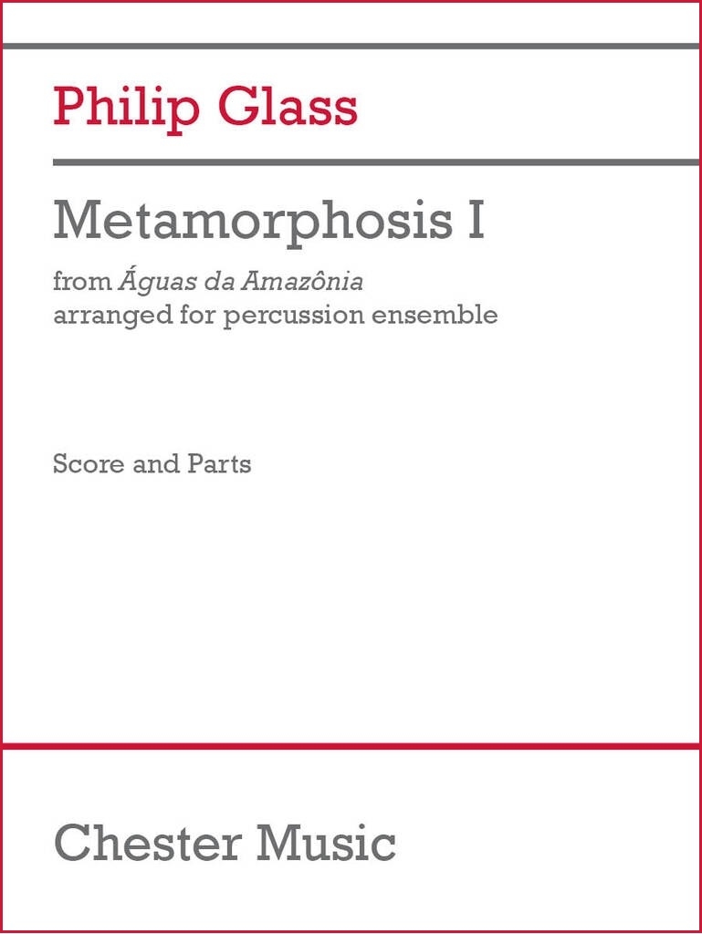 Metamorphosis I (from Aguas Da Amazonia) - Glass/Martin - Percussion Quartet
