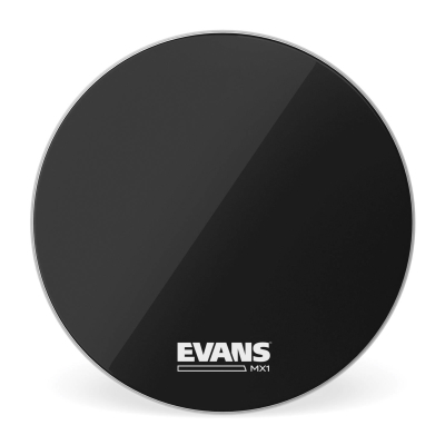 Evans - MX1 Black Marching Bass Drum Head - 14