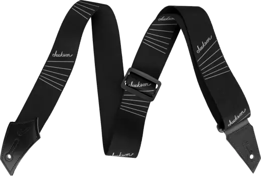 Jackson Guitars - String Pattern Guitar Strap - Black/White