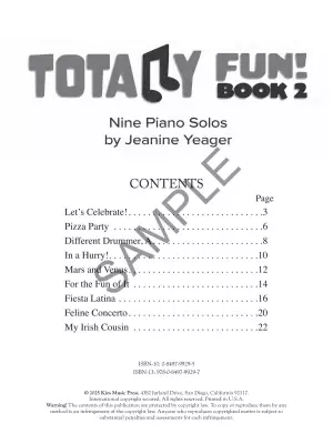 Totally Fun! Book 2 - Yeager - Piano - Book