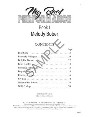 My Best Performance: Piano Solos, Book One - Bober - Piano - Book