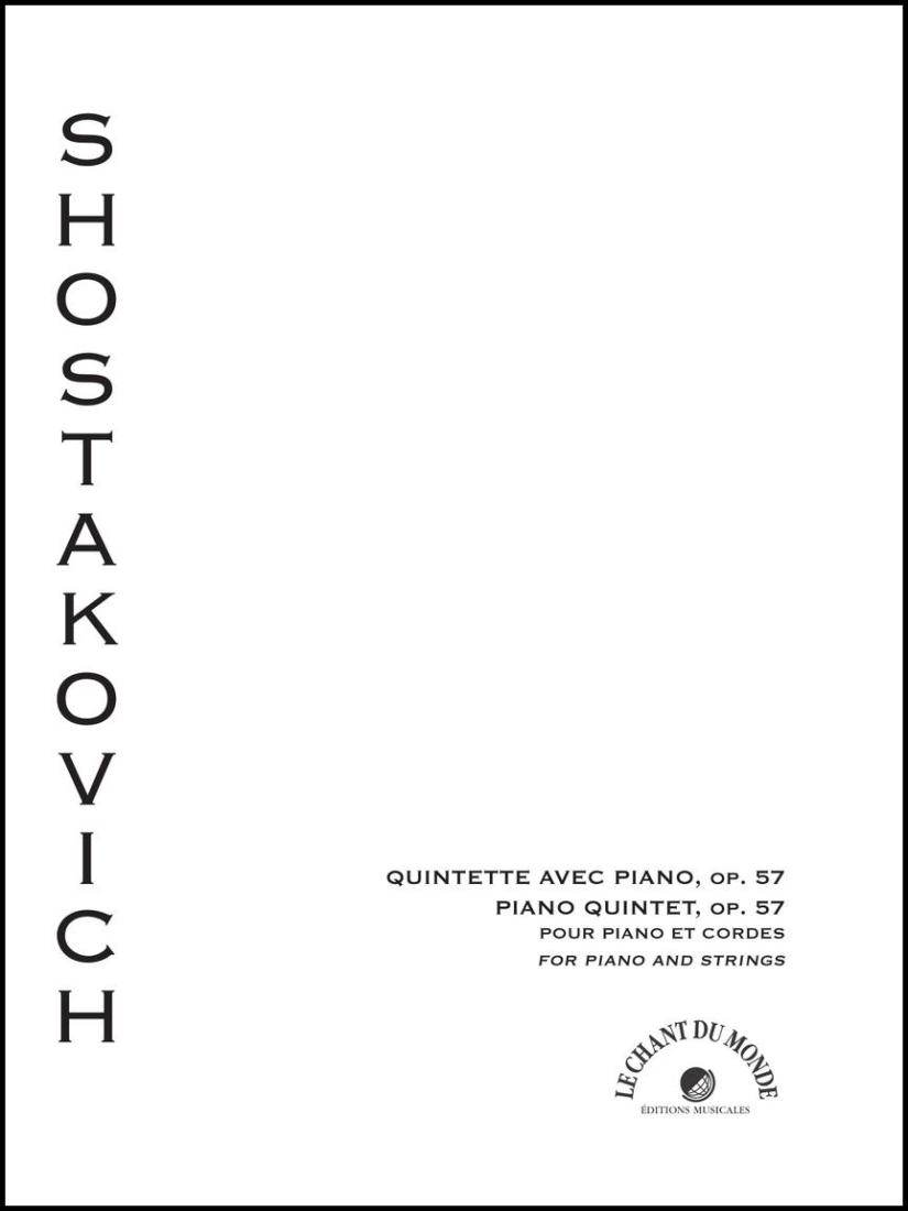 Piano Quintet, Op. 57 - Shostakovich - Piano Quintet - Score/Parts