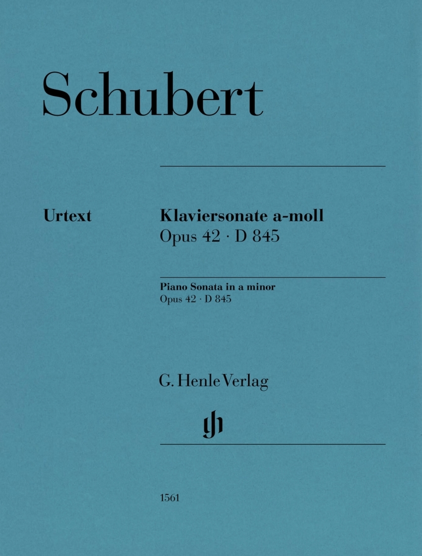 Piano Sonata a minor op. 42 D 845 (Revised Edition) - Schubert/Rahmer - Piano - Book