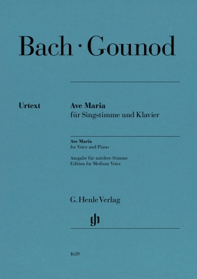 G. Henle Verlag - Ave Maria (Johann Sebastian Bach) - Gounod/Conde - Medium Voice/Piano - Book