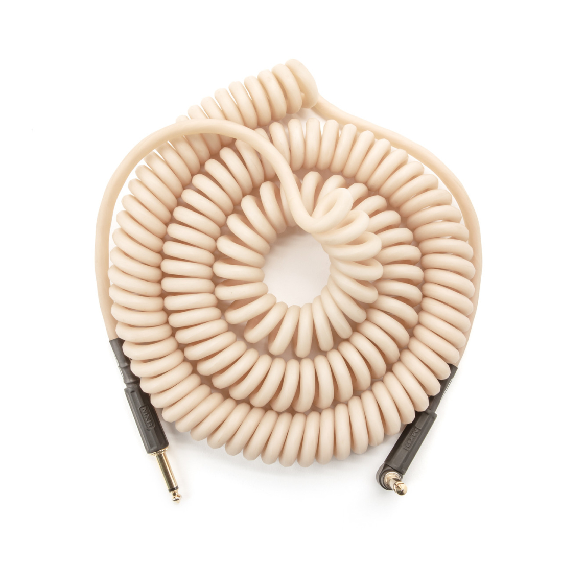 30\' Coiled Straight / Right Instrument Cable - Glo