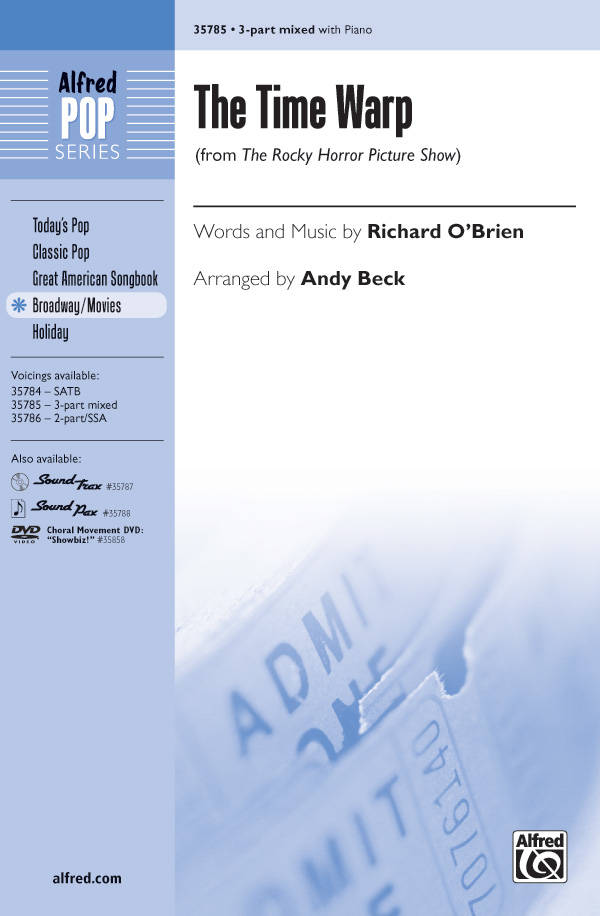 The Time Warp (from The Rocky Horror Picture Show) - O\'Brien/Beck - 3pt Mixed