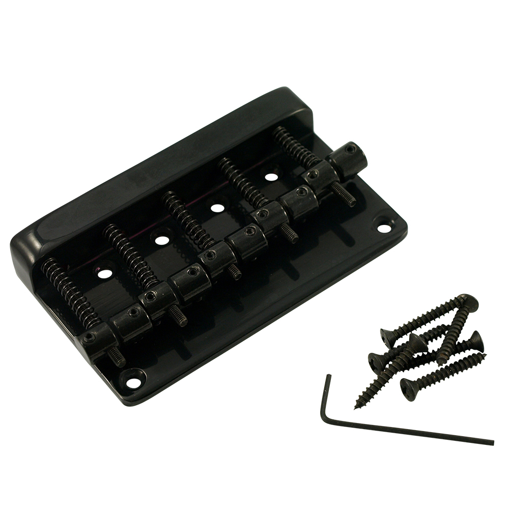 Import 5-String Bass Bridge - Black