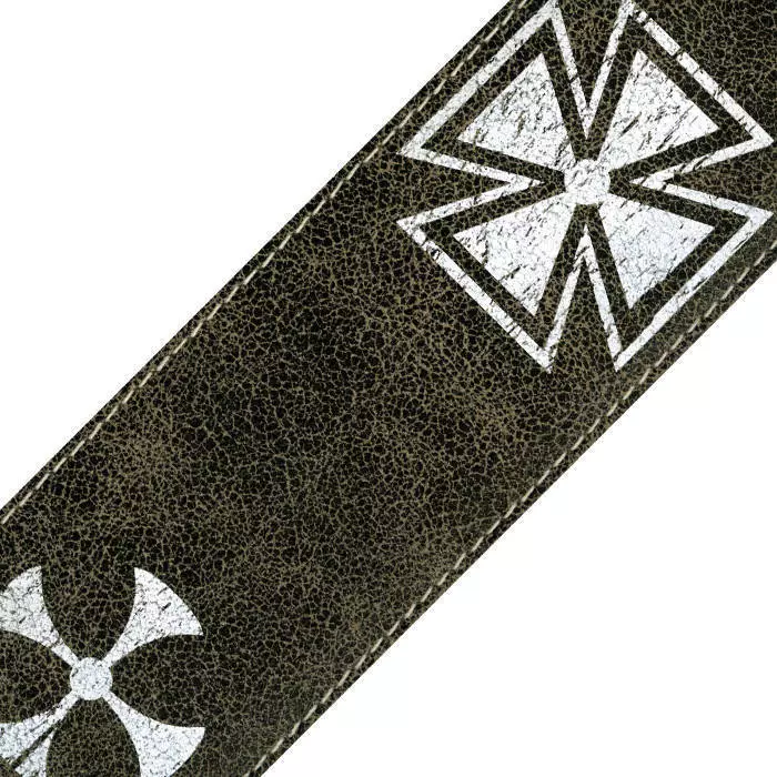 Distressed Stoned Leather Strap Collection (The Baron)