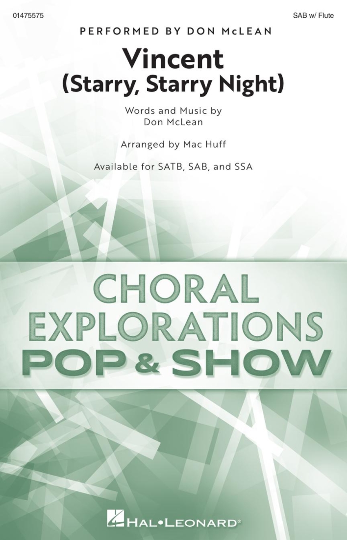 Vincent (Starry, Starry Night) - McLean/Huff - SAB
