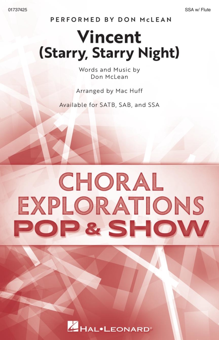 Vincent (Starry, Starry Night) - McLean/Huff - SSA