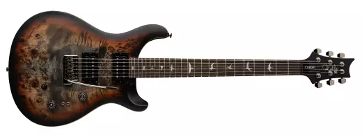 PRS Guitars - Limited Edition SE Custom 24-08 Poplar Burl Electric Guitar with Gigbag - Charcoal Cherry Midnight Burst