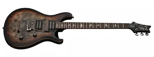 Limited Edition SE Custom 24-08 Poplar Burl Electric Guitar with Gigbag - Charcoal Cherry Midnight Burst