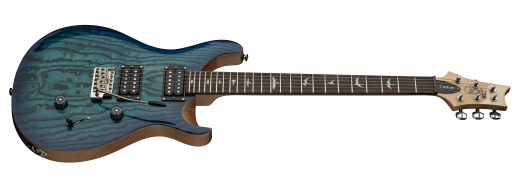 Limited Edition SE Custom 24 Burled Ash Electric Guitar with Gigbag - Lake Blue